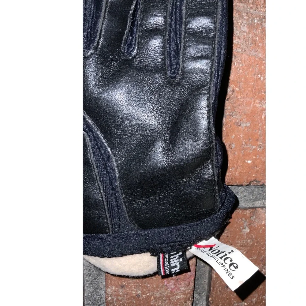 Notice Womens Black‎ Thinsulate Nylon Gloves Size L